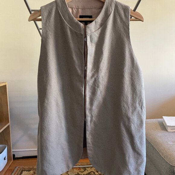 KAAREM Women's Sleeveless Dan Jacket Vest Gray Size Small - Picture 4 of 6
